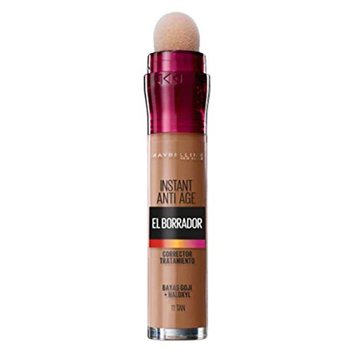 Maybelline Corrector De Ojeras, Bolsas E Imperfecciones Borrador Ojos Tono 11 Tan Pieles Oscuras - 6Ml