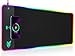 GIM RGB Gaming Mauspad 10W Qi Mousepad LED 800x300x4mm 10 Beleuchtungsmodi mit 10W Schnellladung Qi Kabelloses Laden für I-Phone 13/13 Pro Handy, Kopfhörer, Wasserdicht, rutschfest