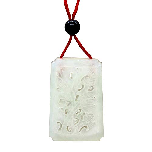 Perfume en bolsa decorativa de jade tallado chino miniatura 2