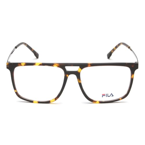 Image of FILA Eyewear| Square | Men | Medium | Shiny Brown Demi Acetate Frame