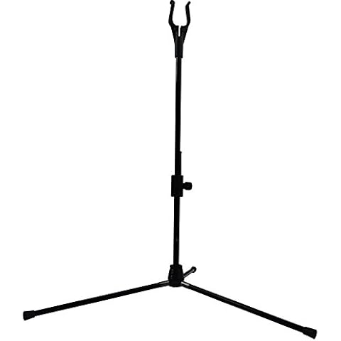 YLA Bow Stands Archery Bowstand Recurve Bow Holder Compound Bows Hanger Targets Shooting Hunting Outdoor BLACK Cover