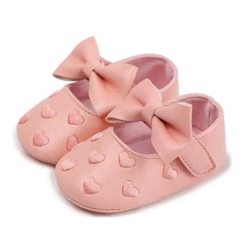 Zapatos de bautizo para niña, bailarinas para recién nacidas, primeros pasos, princesa, lazo, suela suave, antideslizantes.