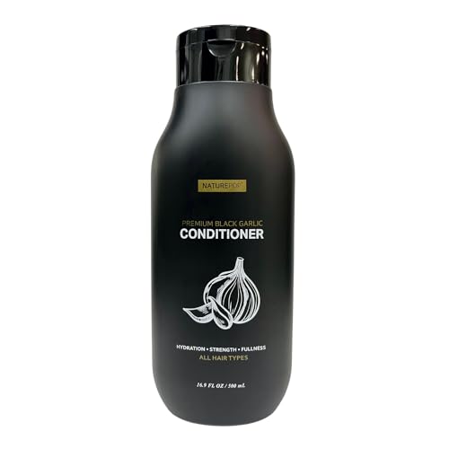 Black Garlic Hair Loss Conditioner by Naturepop - Prevents Hair loss, Stimulates growth and Relieves itchy scalp 16.9 fl oz/ 500 mL Made in Korea