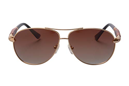 Metal Frame Unisex Polarized Sunglasses UV400 Glasses-SG1567175777879