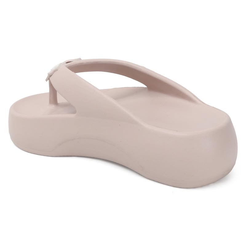 Image of Sukun BTRFLY Women's Soft Anti-Skid Flip-Flops Stylish Comfortable Waterproof Slip-On Slippers for Daily Use
