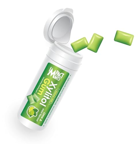 Image of inchIMPACTMINTS inch Sugar Free Xylitol Chewing Gum Assorted Flavour - Lemon, Lime & Soda (Pack of 3, 30g Each)