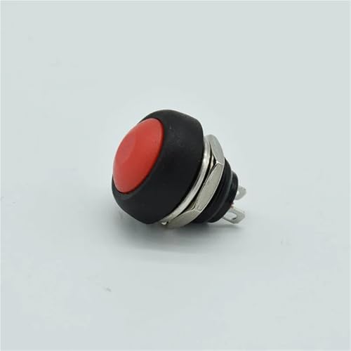 Mini interrupteur bouton-poussoir momentané 12mm à filetage précis, lot de 2