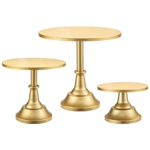 HBlife 3-PCS Gold Cake Stand Set (8...