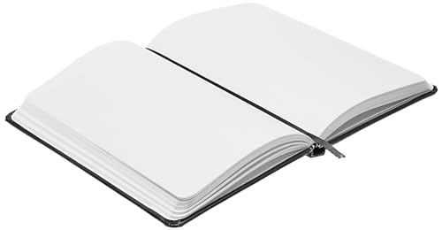 Image of amazon basics A5 Journal /Notebook /Diary with Ribbon Bookmark & Pen | Gift Set For Corporate and Personal Occasions(Black)