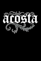 Acosta Filigree Old English: Blank Lined Notebook, Journal or Diary 1795281650 Book Cover