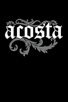 Paperback Acosta Filigree Old English: Blank Lined Notebook, Journal or Diary Book