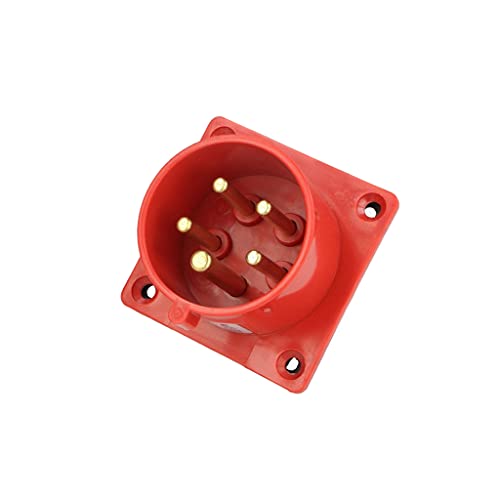 Alimentation AC triphasées sécurisée avec le socle mâle 16A 400VAC PAWBOL B.1930 haute isolation
