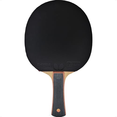 Image of Butterfly TB Pro-Line Table Tennis Rackets - Medium Fast Blade and Rubber Combination Which Includes A Free Racket Case - Recommended for Advanced Level Players Pro-Line Series, red /Black (CMR29)
