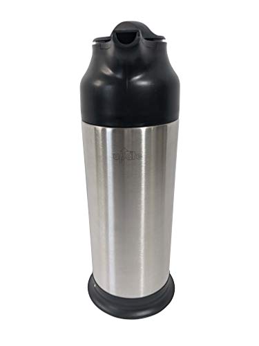 Update International SV-70 24 Oz Black And Stainless Cream Server,Clear thumb #3