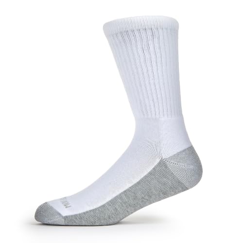 Image of Fruit of the Loom Men's Dual Defense Socks, Odor Protection with Half Cushion, Multi-Packs