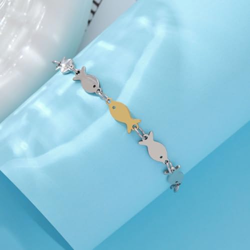 Swimming Against the Current Stainless Steel Bracelet, Inspirational Christian Gifts for Women, Christmas Encouragement Spiritual for Best Friend2