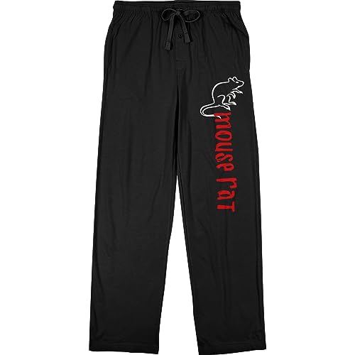 Parks & Recreation Mouse Rat Men's Black Sleep Pants