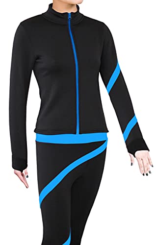 Image of NY2 SPORTSWEAR Figure Skating Polartec Polar Fleece Spiral Jacket - Child Sizes
