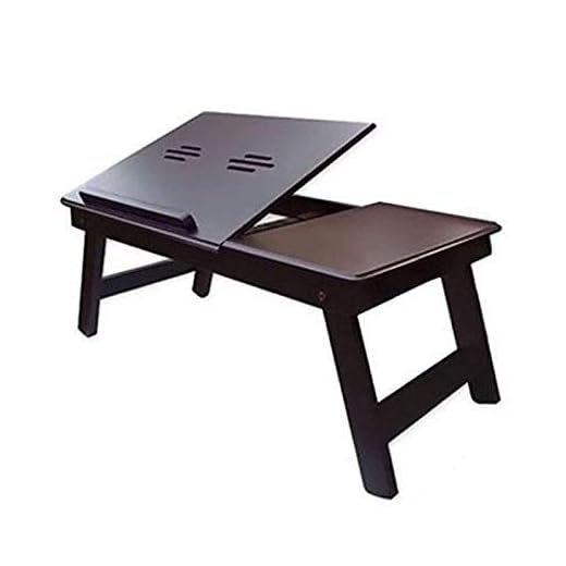 Gorevizon Adjustable Laptop Table/Bed Table/Study Table/Activity Table, with Drawer (Brown)
