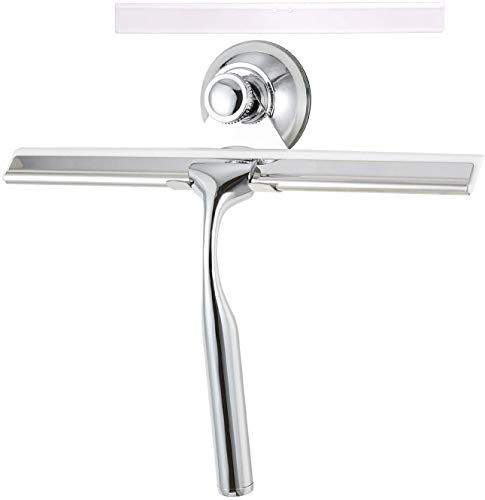 Preisvergleich Produktbild LEBEXY Duschabzieher / Glass Abzieher Dusche Fensterabzieher / Duschkabinenabzieher / Wasserschieber Dusche / Duschwandabzieher / Duschwischer mit 1 Silikon Wischlippe Dusch Ersatzlippe