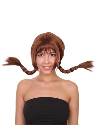 Wigs2you.com���f�B�[�X �R�X�v���E�B�b�O �J���t���c�C���e�[�� �O������ �҂ݍ��݃X�^�C�� �����F �ϔM�d�l �n���E�B���E�C�x���g�p�t���E�B�b�O - �u���E��