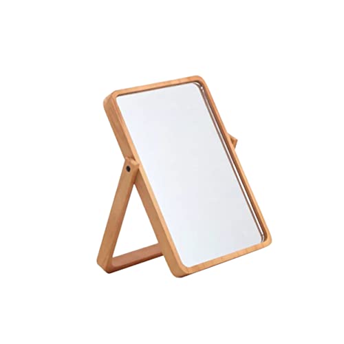 Espejo para maquillaje plegable con luz diseño cuadrado