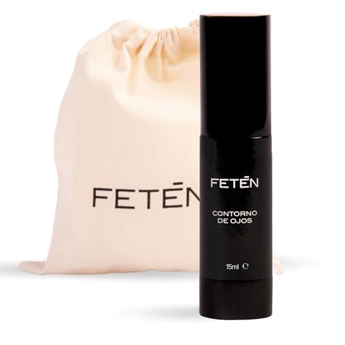 FETĒN Contorno de Ojos Hombre - Antiojeras y Bolsas con Vitamina C, Crema Antiedad Despigmentante...