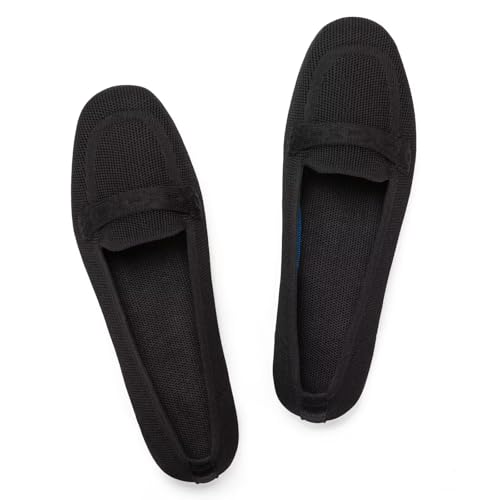 Image of Frank Mully Women's Loafer Flats Square Toe Comfortable Office Work Shoes, Cute Penny Loafer Slip On Walking Driving Shoes