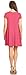Simlu Coral Pink T Shirt Dress Plain Basic Casual Summer Dress with Pockets Cute Short Pink Dress, 3X