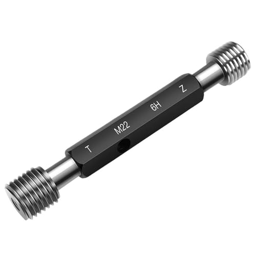 Calibrador métrico roscado M0.8 M0.9 M1 M1.2 M1.4 M1.6 M1.7 M2 M2.5 M3 M4 M5 M6 M8 M10 M12 M16 derecho gage fino métrico (M3x0.5) miniatura 5
