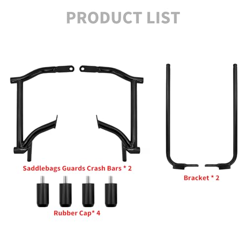 Protector para alforjas y barra contra caídas para Harley Touring miniatura 5