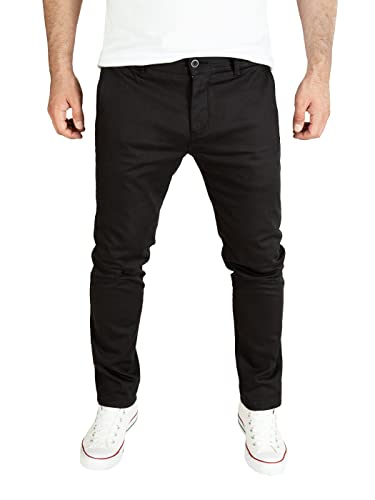 PITTMAN Andrew - Chino Stoffhose Herren - Schwarze Chinohose - Männer Chinojeans Slim Fit Schwarz (Black Meteorite 194008) W31/L30