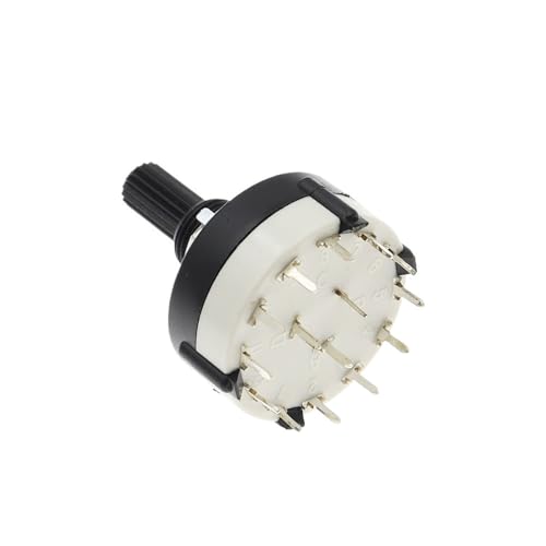 Interrupteur rotatif RS26 à 3 pôles et 4 positions finitions soignées pour audio lot de 10