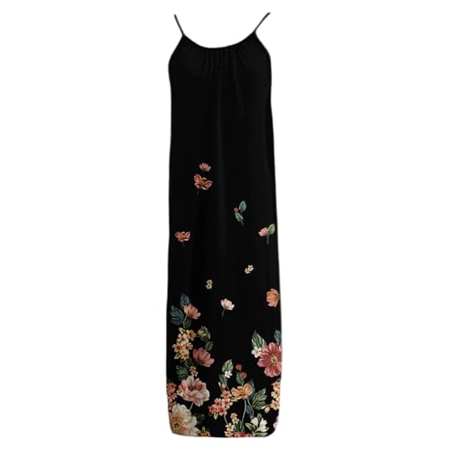Image of HTHLVMD Backless Cami Dress Summer Dresses for Women 2026 Spaghetti Strap Dresses Womens Solid Color Backless Cami Dress