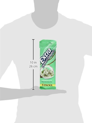 Extra Dessert Delights Sugar Free Mint Chocolate Chip Chewing Gum (Two 3 Packs)