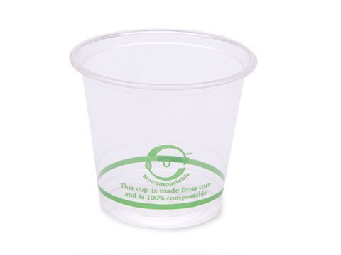 World Centric 100% Corn 6-Ounce Clear Cold Cup (Case of 2,000cups)