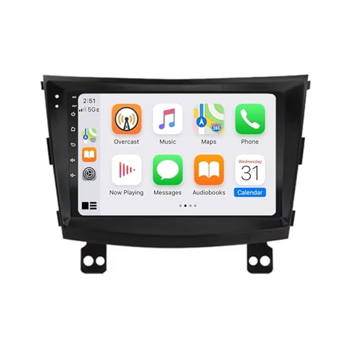 Navegador GPS Radio de Coche 2 DIN para Ssang Yong Tivoli 2015-2022 Soporta Bluetooth, Control Volante, USB, WiFi, 4G, Mirror-Link, GPS Navegador, 8 Nuclear 6G+128G