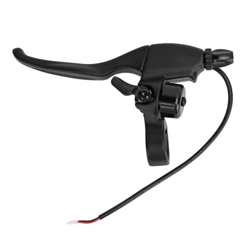 Levier de Frein Trottinette Gauche, 2PIN Ergonomique avec Cloche Installation Facile, Poignée de Frein Scooter en Alliage d'Aluminium for Adultes Enfants en Ville Parcs et Voyages