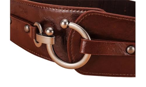 Rfmfkkg Wide Belts For Women Vintage Elastic Womens Belt Metal Hook Buckle Belt3