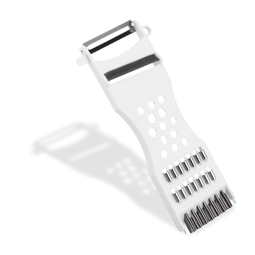 'zwhhmf Reibe Für Gemüse Wellenschneider,Küchenwerkzeug, Multifunktionaler Reibenschäler aus ABS und Edelstahl für Obst, Gemüse und Käse ﻿'