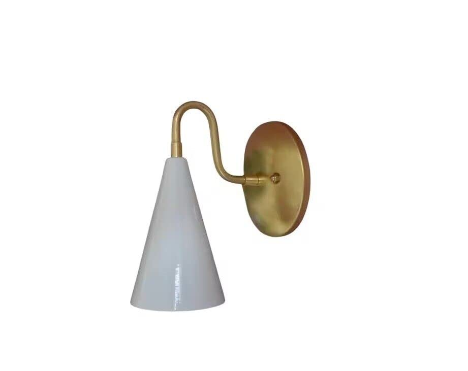 nauticaz Handmade 1 Light Cone Shades Wall Mid Century Antique Brass Sputnik Home Decor Bathroom, Kitchen, Kids Room, Office, Loby, Porch, Dining Hall