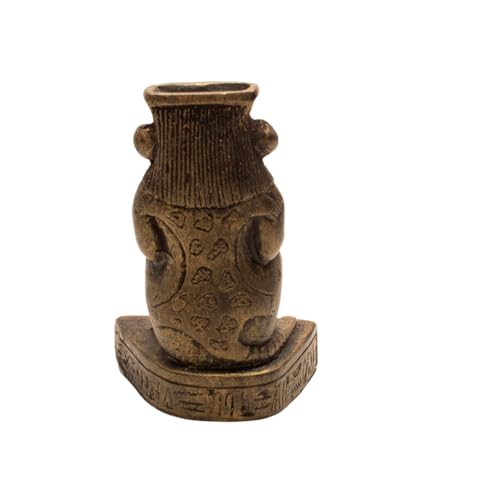 Estatua de Dios Enano Bes Egipcio de Bronce miniatura 5