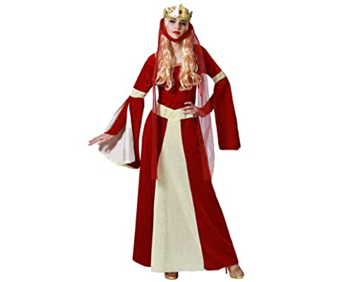 Atosa - 15436 - Costume - Déguisement De Dame Médiévale - Adulte - Rouge - Taille XL