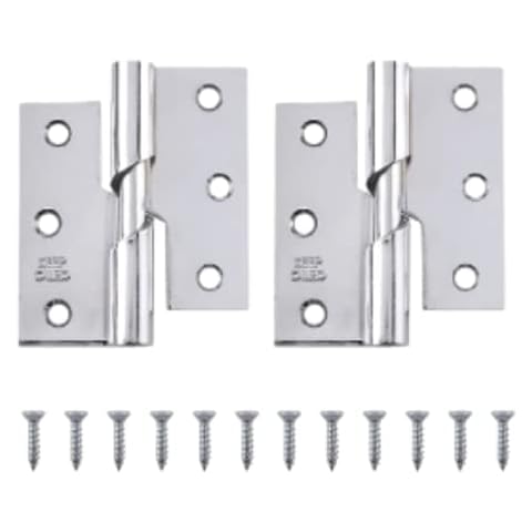 Left Handed Zinc Steel Rising Butt Hinges Cover