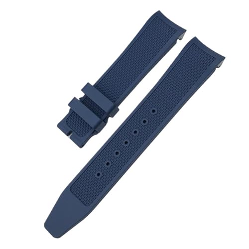 [���ł�] 20mm ���^���J�[�u�G���h FKM ���o�[�E�H�b�`�o���h IWC �ŐV�|���g�K�� IW371609 IW371620 �t�b�f���o�[�E�H�b�`�X�g���b�v�u���X���b�g�ɑΉ�(Blue)