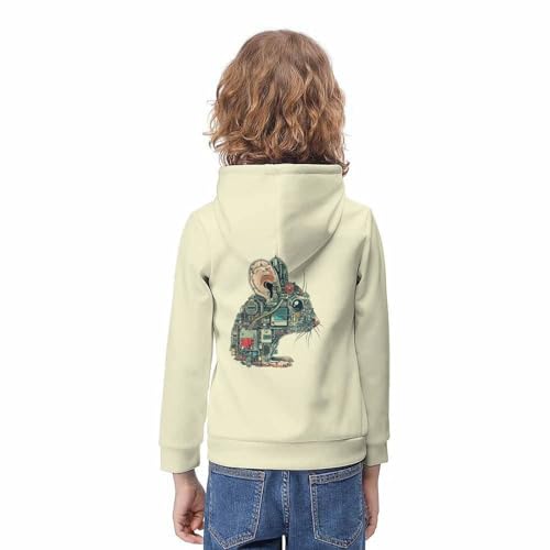 Pull à capuche animal 3D hamster pour enfant de 11 à 13 ans - 4