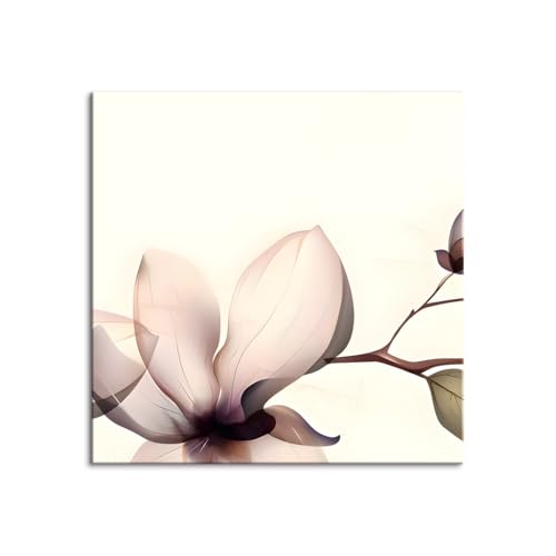 �Q�� �L�� �Ƒ��� �A�[�g�L�����o�X �ؘg�t���̊����i �݂艺���G�� �V���v���� �N���G�C�e�B�u�ȉԂ̊G 3 ���̐V�N�ȃg���v�e�B�b�N�G�� ���r���O���[�� �A�[�g (80x80cm�i32x32in�j,B)