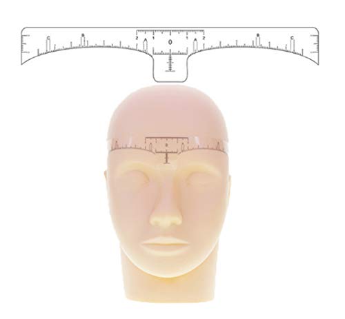 50 unidades transparentes desechables desechables para ceja con regla profesional de microblading Guide plantilla para cejas diseño Cover
