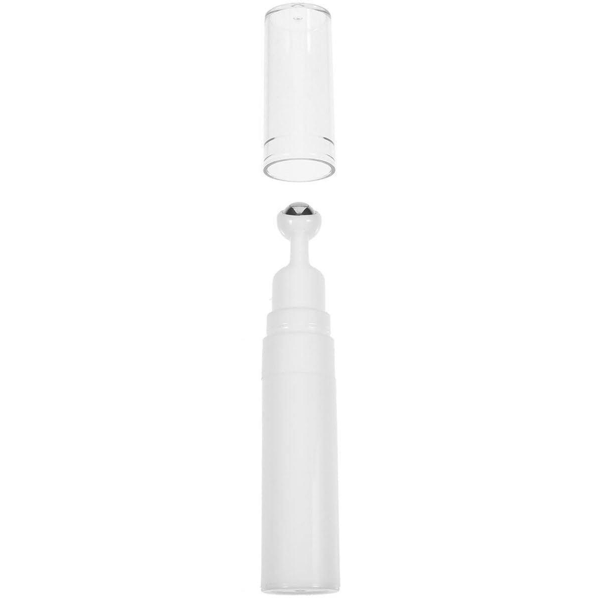 Flacon Roll-On Vide à Bille pour Sérums Contour des Yeux, Applicateur Rechargeable 15 Ml, Massage Doux pour Routine Beauté Visage
