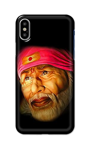 Image of PRINTFIDAA Sai Baba Lord Shiridi Great God Hinduism Religious Hard Back Cover for Apple iPhone X /iPhone 10 / iPhone Ten /iPhone Xs Back Cover -(P6) KAT1002